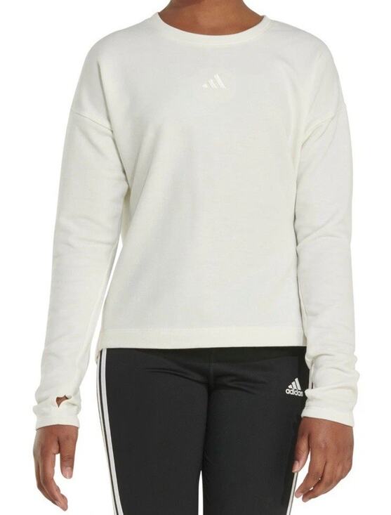 adidas Other - NWT Adidas Girls' Embroidered Training Lightweight Long Sleeve Pullover
